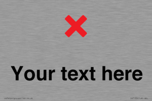 Custom plain background, red cross sign